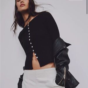 Free People long sleeve ribbed Tilly Long Sleeve Cardi